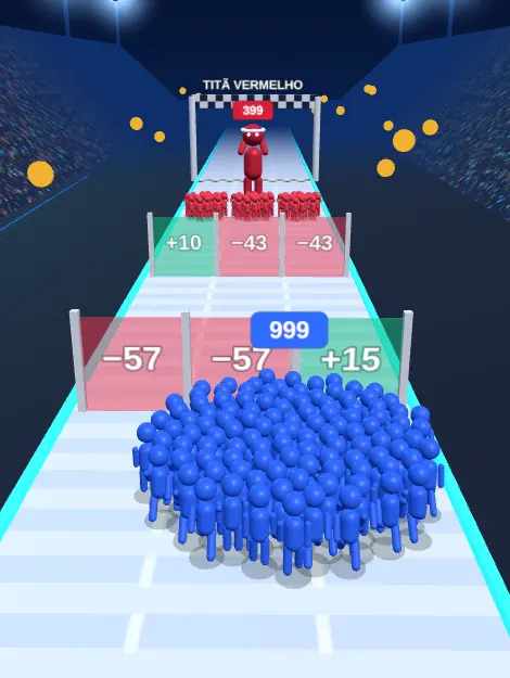 Cenário Estádio Neon com o chefão Titã Vermelho