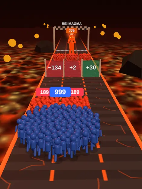Cenário Vulcão com o chefão Rei Magma